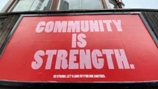 Community Is Strength Sign