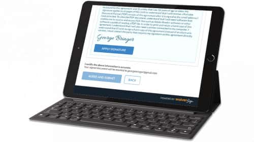 Electronic Signature on Ipad With Keyboard