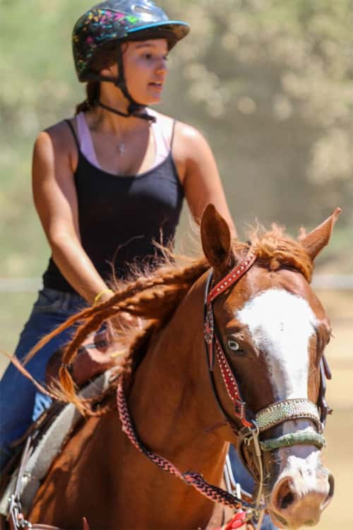 girl horseback riding
